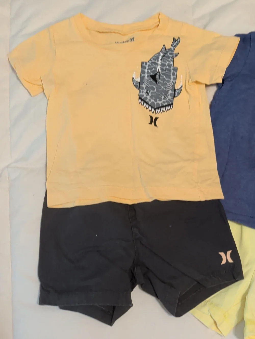 Hurley Kids' Short Sleeve Tee and Shorts Set - 12 Months